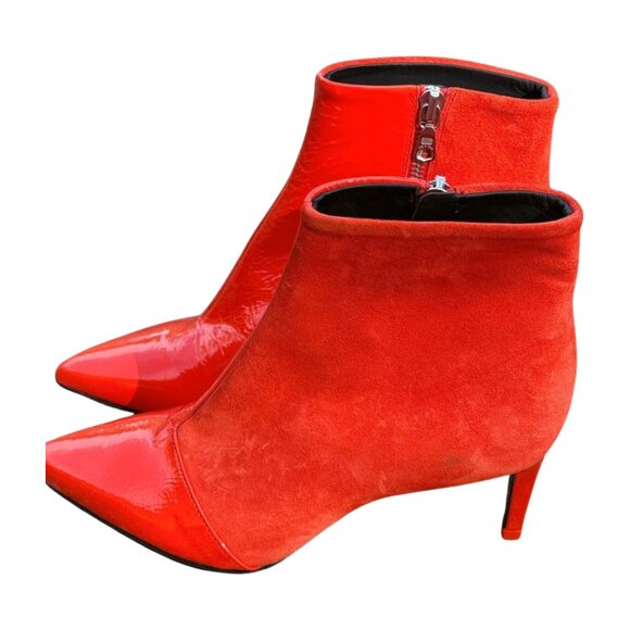 Rag & Bone Beha Boots – Orange Suede + Patent Leather – Size 36 – NWT ($525 Reta - Picture 6 of 9